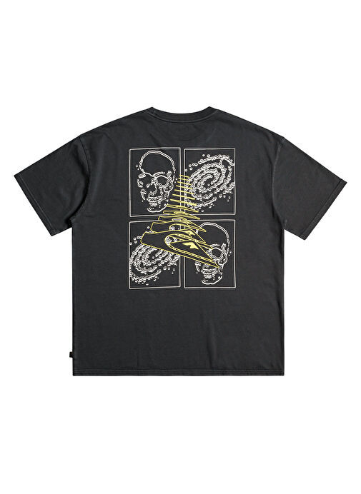 Quiksilver Bisiklet Yaka Siyah Erkek T-Shirt EQYZT07254 OUTTHERE M TEES