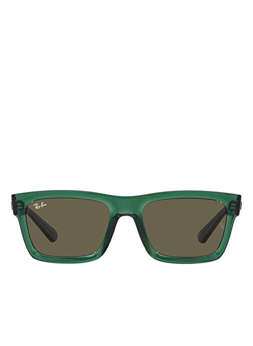 Ray-Ban Warren Bio-Based RB4396 Dikdörtgen Şeffaf Yeşil Unisex Güneş Gözlüğü