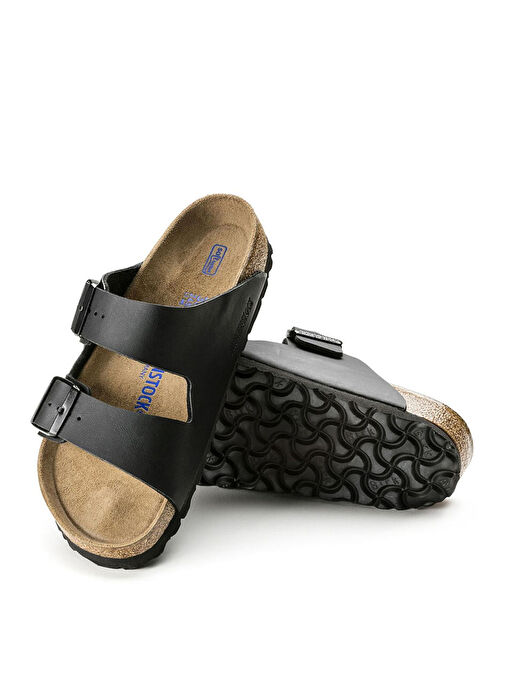 Birkenstock Siyah Erkek Deri Terlik 551253 - Görsel 3