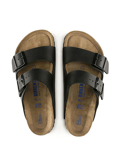 Birkenstock Siyah Erkek Deri Terlik 551253 - Görsel 4