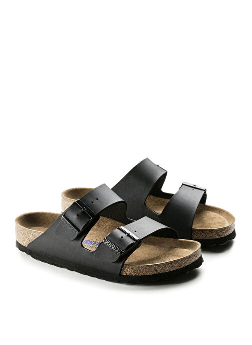 Birkenstock Siyah Erkek Deri Terlik 551253 - Görsel 5