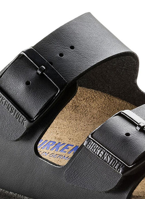 Birkenstock Siyah Erkek Deri Terlik 551253 - Görsel 6