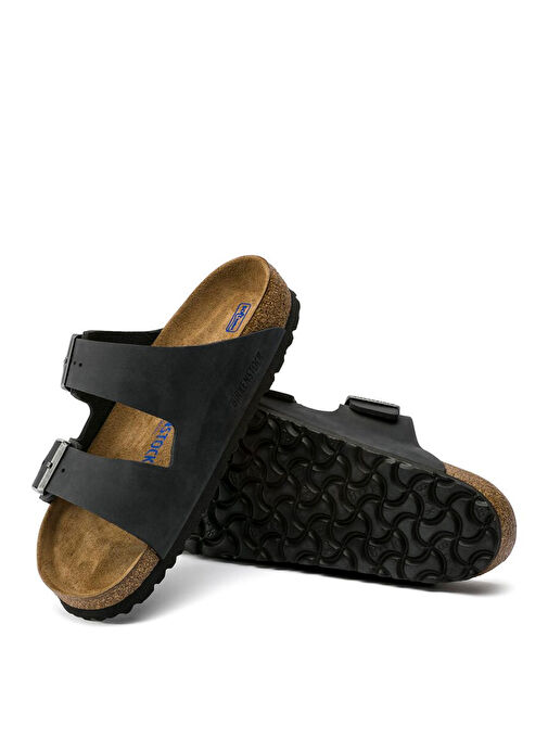 Birkenstock Siyah Erkek Deri Terlik 752483 - Görsel 3