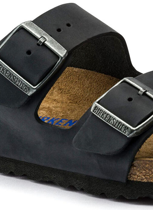 Birkenstock Siyah Erkek Deri Terlik 752483 - Görsel 7