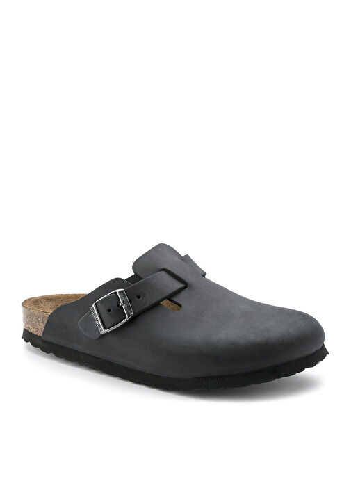 Birkenstock Siyah Erkek Deri Terlik 59463 - Görsel 3