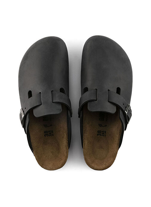 Birkenstock Siyah Erkek Deri Terlik 59463 - Görsel 4