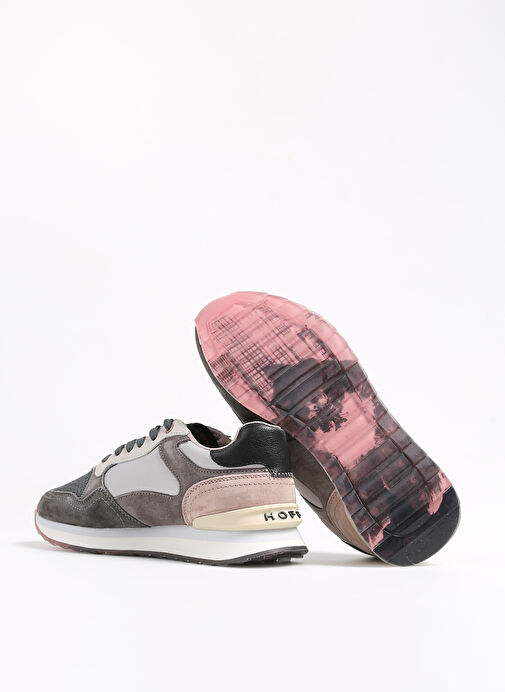 Hoff Gri-Pembe Kadın deri Sneaker 22202007260 - Görsel 5