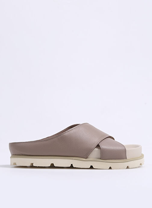 Manijero Vizon Kadın Deri Terlik MADİSON - Görsel 2