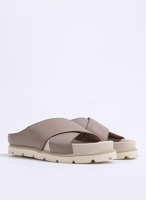 Manijero Vizon Kadın Deri Terlik MADİSON - Görsel 3