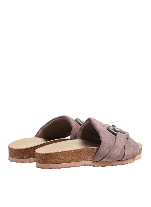 Manijero Vizon Kadın Süet Terlik VALERİA - Görsel 4