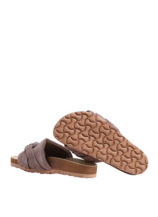 Manijero Vizon Kadın Süet Terlik VALERİA - Görsel 5