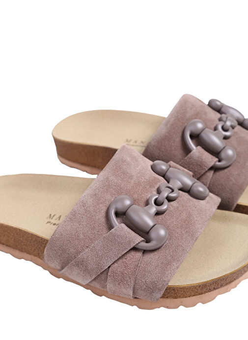 Manijero Vizon Kadın Süet Terlik VALERİA - Görsel 6