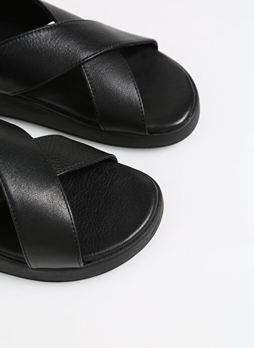 Greyder Siyah Kadın Deri Sandalet 3Y2FS32270 - Görsel 6