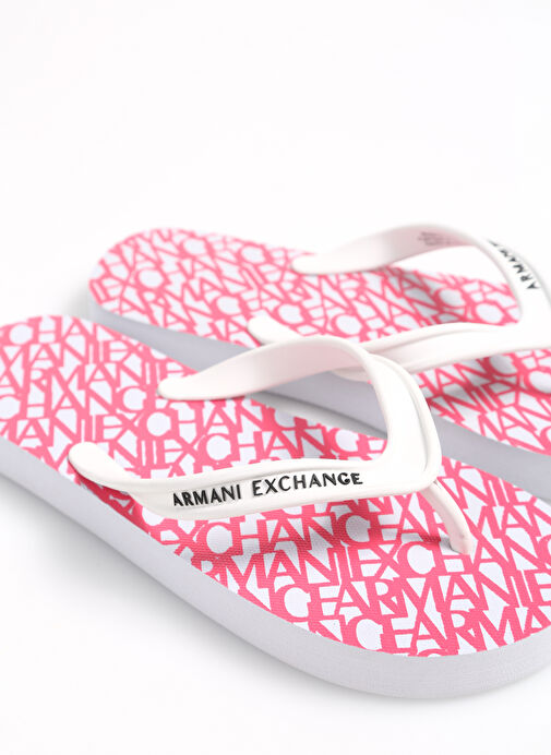 Armani Exchange Beyaz-Pembe Kadın Sandalet XDQ010XV700S606 - Görsel 6