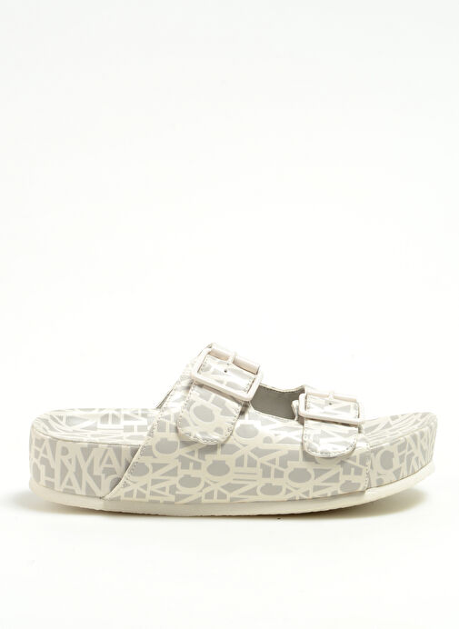 Armani Exchange Bej Kadın Sandalet XDP031XV683S054 - Görsel 2