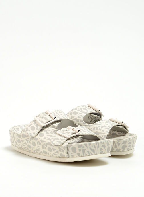 Armani Exchange Bej Kadın Sandalet XDP031XV683S054 - Görsel 3