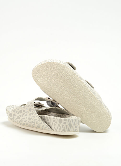 Armani Exchange Bej Kadın Sandalet XDP031XV683S054 - Görsel 5