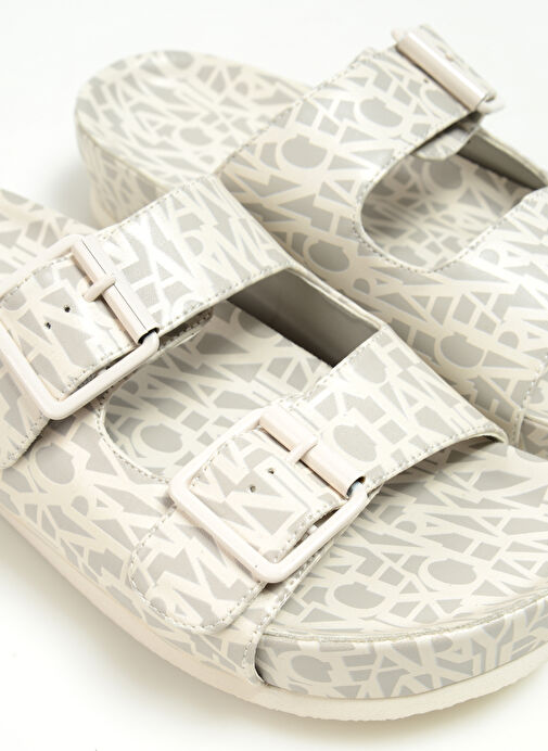 Armani Exchange Bej Kadın Sandalet XDP031XV683S054 - Görsel 6