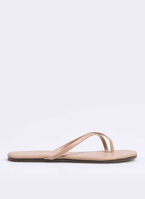 Tkees Krem Kadın Terlik TK-3004 - Görsel 2