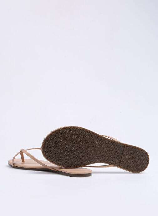 Tkees Krem Kadın Terlik TK-3004 - Görsel 5