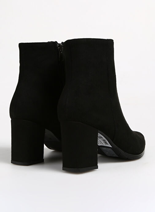 F By Fabrika Siyah Kadın Topuklu Bot GRILO SUET - Görsel 4