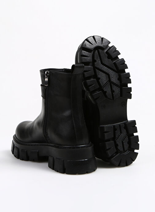 F By Fabrika Siyah Kadın Bot ZIMOREAN - Görsel 5