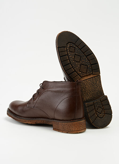 F By Fabrika Kahverengi Erkek Deri Bot FERRONI - Görsel 5