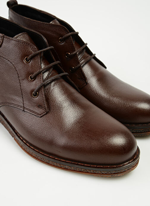 F By Fabrika Kahverengi Erkek Deri Bot FERRONI - Görsel 6