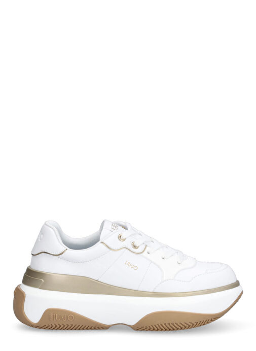 Liu Jo Beyaz Kadın Deri Sneaker BA3053EX16801111 - Görsel 2