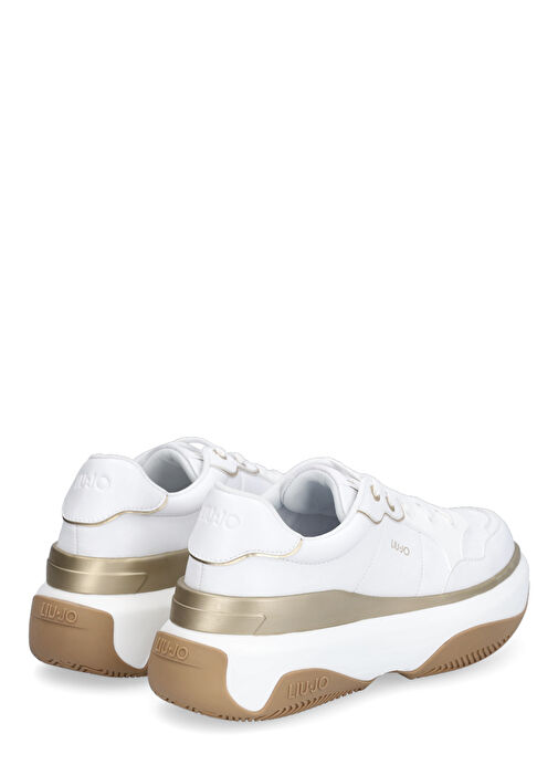 Liu Jo Beyaz Kadın Deri Sneaker BA3053EX16801111 - Görsel 4