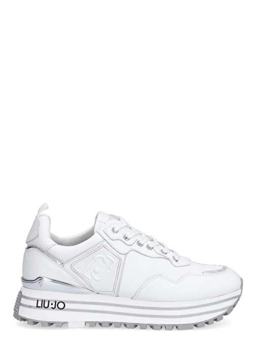 Liu Jo Beyaz Kadın Deri Sneaker BA3013P010201111 - Görsel 3