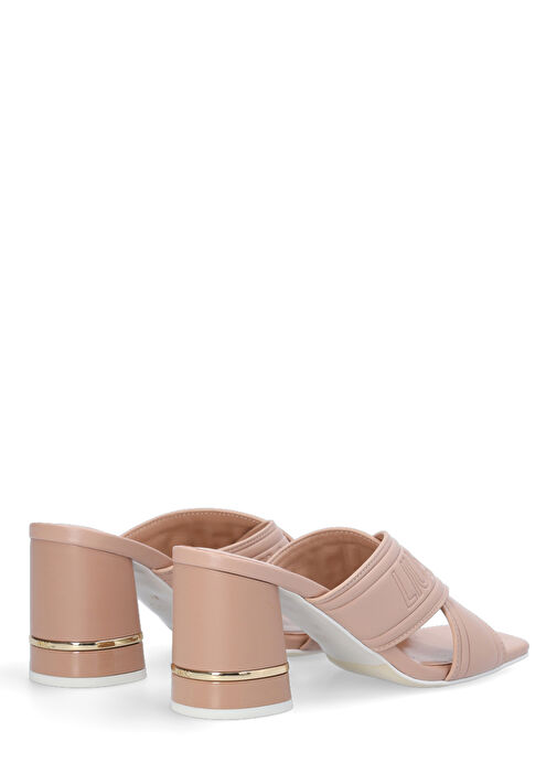 Liu Jo Bej Kadın Deri Topuklu Terlik SA3033EX01451315 - Görsel 3