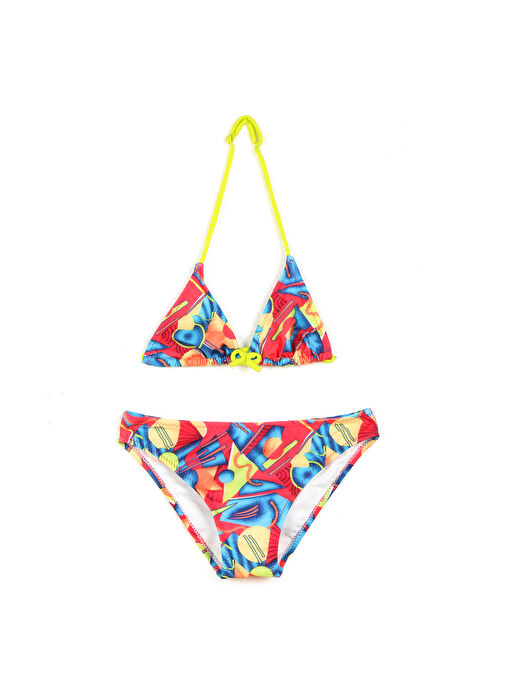 Bonesta Çok Renkli Kız Çocuk Bikini Takım 008.1064.DES