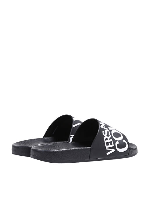 Versace Jeans Couture Siyah-Beyaz Erkek Plaj Terliği 74YA3SQ1 - Görsel 4