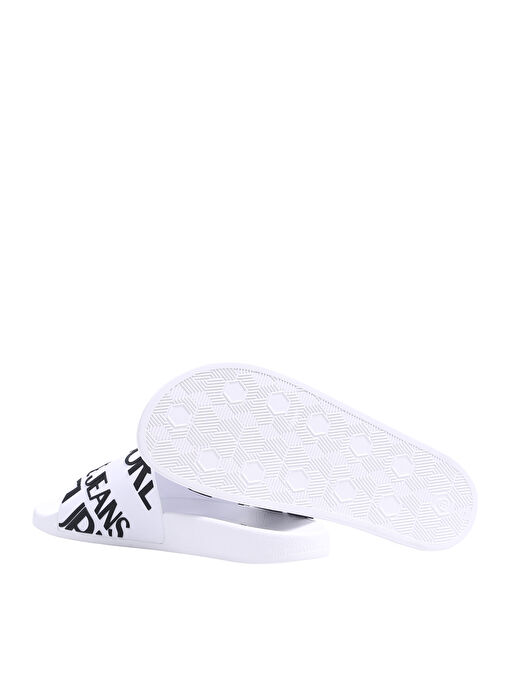 Versace Jeans Couture Beyaz-Siyah Erkek Plaj Terliği 74YA3SQ1 - Görsel 5
