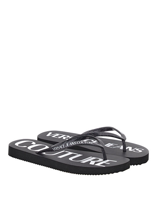 Versace Jeans Couture Siyah Kadın Terlik 74VA3SQ7ZS625L01 - Görsel 2