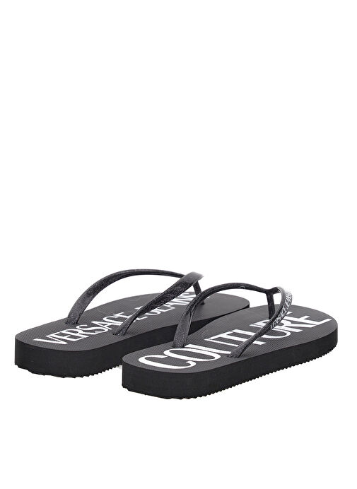 Versace Jeans Couture Siyah Kadın Terlik 74VA3SQ7ZS625L01 - Görsel 3