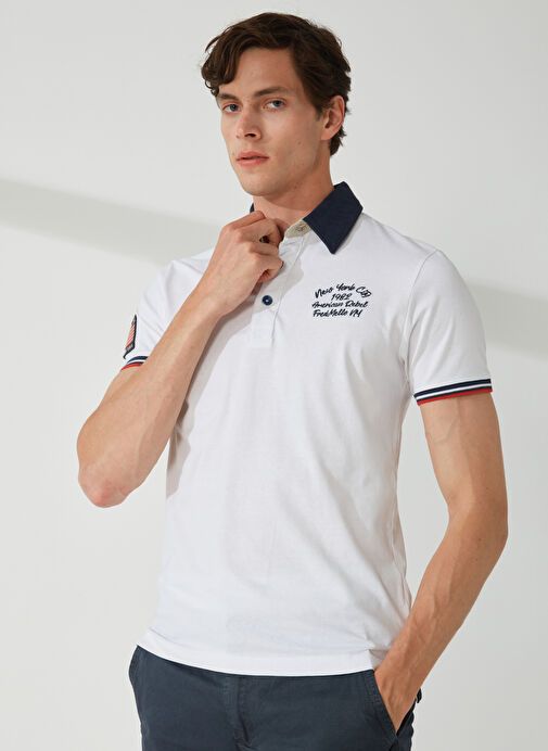 Fred Mello Beyaz Erkek Polo T-Shirt Fm23s25qcwhite 1658170 Boyner