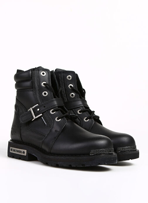 Harley Davidson Siyah Erkek Deri Bot FRANCO WP-B - Görsel 3