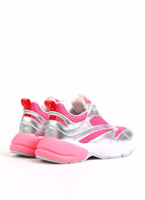 Love Moschino Pembe-Gümüş Kadın Sneaker JA15025G1GIQ460A - Görsel 4