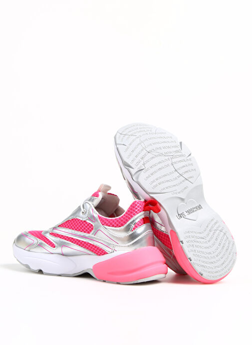 Love Moschino Pembe-Gümüş Kadın Sneaker JA15025G1GIQ460A - Görsel 5
