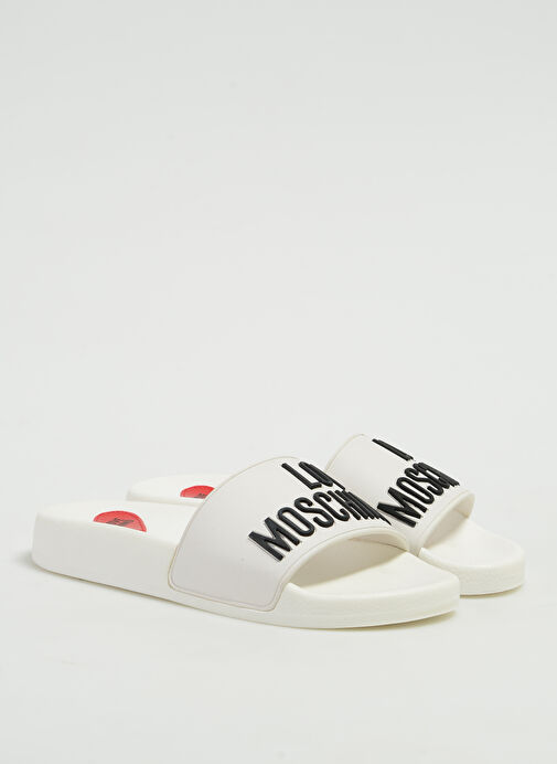 Love Moschino Beyaz Kadın Terlik JA28052G0GI14100 - Görsel 3