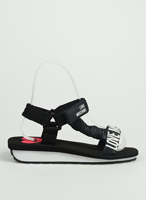 Love Moschino Siyah-Beyaz Kadın Sandalet JA16143G0GI44000 - Görsel 2