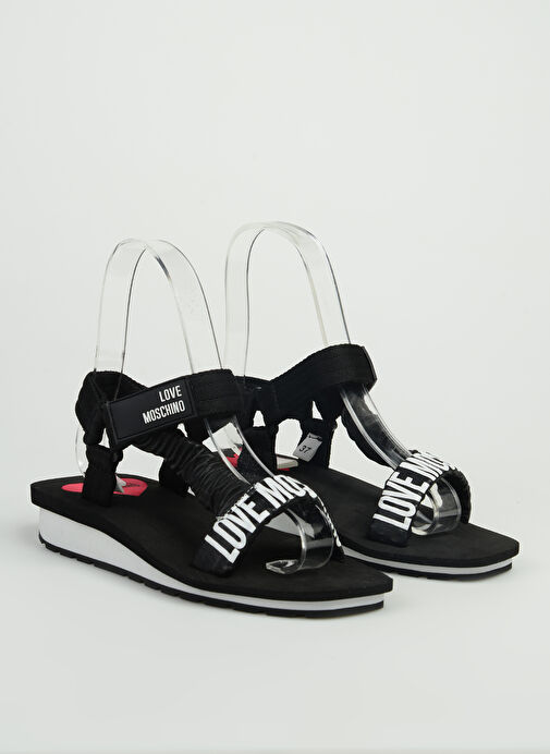 Love Moschino Siyah-Beyaz Kadın Sandalet JA16143G0GI44000 - Görsel 3