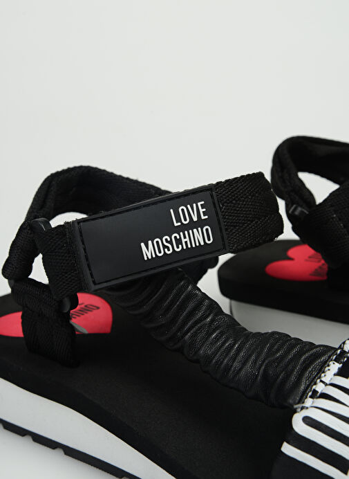 Love Moschino Siyah-Beyaz Kadın Sandalet JA16143G0GI44000 - Görsel 6