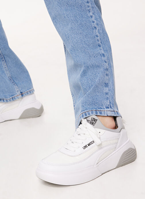 Love Moschino Beyaz Kadın Sneaker JA15845G0GIO510A - Görsel 2