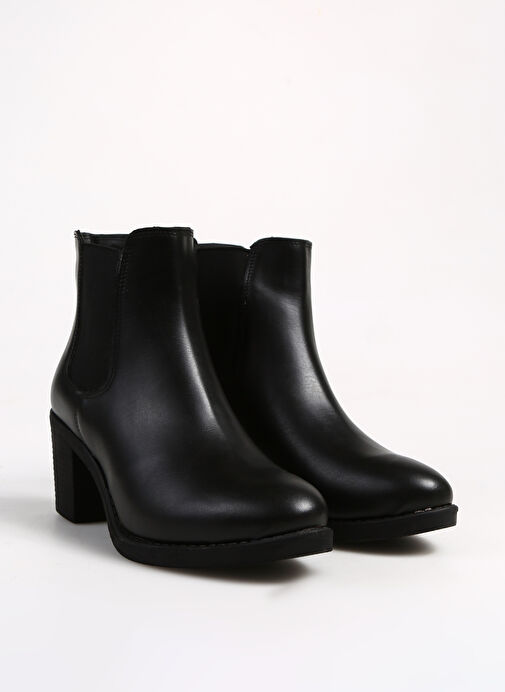 F By Fabrika Siyah Kadın Topuklu Bot LONDRY - Görsel 3
