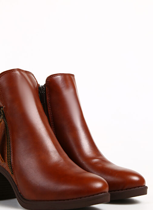 F By Fabrika Taba Kadın Topuklu Bot ILNAU - Görsel 6