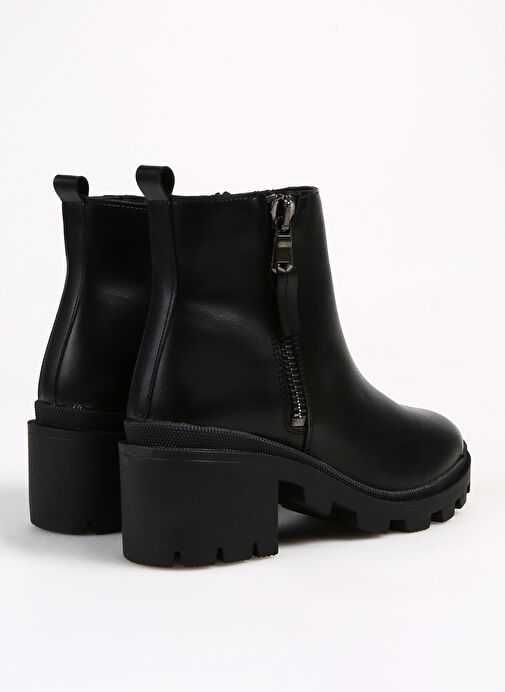 F By Fabrika Siyah Kadın Topuklu Bot PICENZA - Görsel 3