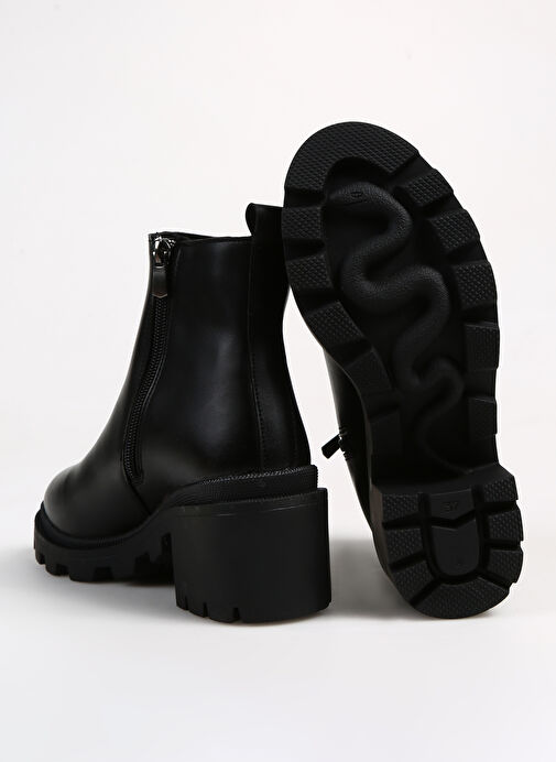 F By Fabrika Siyah Kadın Topuklu Bot PICENZA - Görsel 4